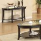 F6102 Coffee, Console & End Table Set in Dark Espresso by Pounde