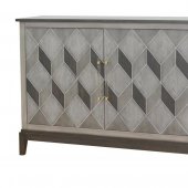 951839 Accent Cabinet in Brushed Gray & Black by Coaster