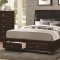 Jaxson 203481 Bedroom 5Pc Set in Cappuccino by Coaster w/Options