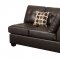F7242 Sectional Sofa by Poundex in Espresso Bonded Leather