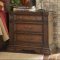 Warm Saddle Brown Finish Casual Bedroom w/Optional Items