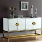 Marbella Buffet 302 Mirrored by Meridian w/Gold Tone Base