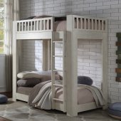 Cedro Bunk Bed BD00612 in Weathered White by Acme