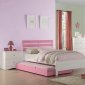 F9323 Kids Bedroom Set 4Pc in White & Pink by Boss w/Options