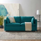 Activate Sofa in Teal Fabric by Modway