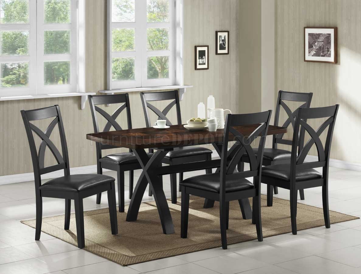 two tone dining room table