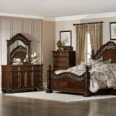 Catalonia Bedroom 1824 in Cherry Finish by Homelegance