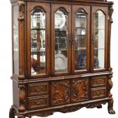 12155 Dresden Buffet with Hutch in Cherry by Acme w/Options