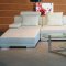 3334 Sectional Sofa in White Bonded Leather by VIG