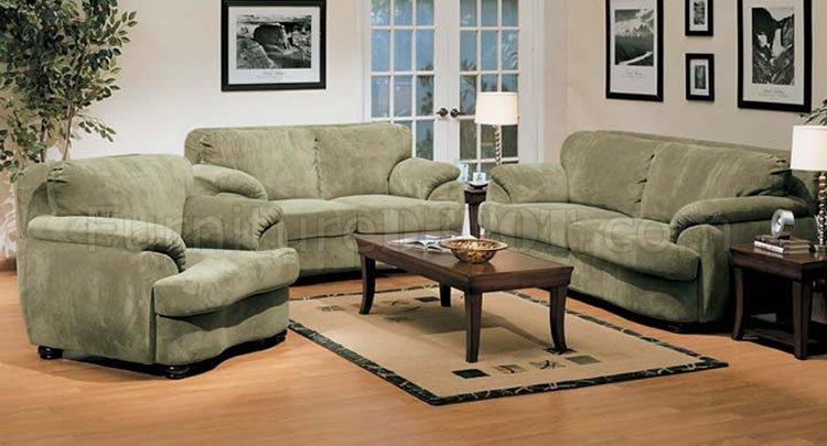 olive microfiber oversized living room set