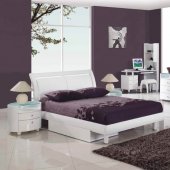 Emily Kids Bedroom in White High Gloss by Global w/Options