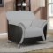 U9103 Sofa in Light Grey & Black Leatherette by Global
