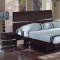 Wenge Finish Modern Stylish Bedroom w/Optional Casegoods