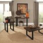 703428 Coffee Table 3Pc Set - Coaster in Brown & Black w/Options