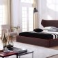 Chanelle Bed in Brown Fabric by J&M w/Options