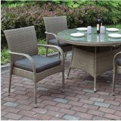 207 Outdoor Patio 5Pc Table Set in Tan by Poundex w/Options