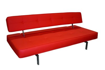 K18-A Sofa Bed in Red Leatherette by J&M
