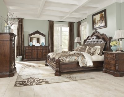 Ledelle Bedroom B705 in Brown Finish by Ashley Furniture