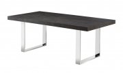Block Dining Table in Grey Elm by J&M w/Optional Bench