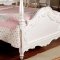CM7519 Victoria Kids Bedroom in Pearl White w/Canopy Bed