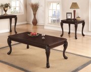 703408 Coffee Table in Cappuccino by Coaster w/Options
