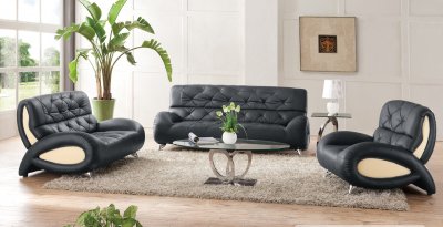 S375-BI Sofa in Two-Tone Leather by Pantek w/Options