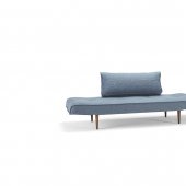 Zeal Daybed in Light Blue Fabric w/Wooden Legs by Innovation
