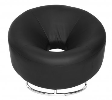 Ralph Chair in Black Leatherette by Whiteline Imports