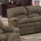 Sage Fabric Modern Motion Sofa w/Optional Loveset & Recliner