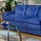 6300 Lisa Sofa & Loveseat Set in Cobalt Blue Fabric by Chelsea