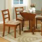Medium Brown Stylish Dinette Table w/Double Drop Leaf