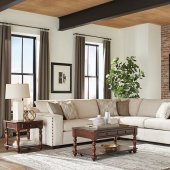 Aria Sectional Sofa 508610 in Oatmeal Chenille Fabric by Coaster