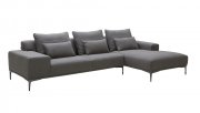 Christian Sectional Sofa in Dark Grey Fabric by J&M