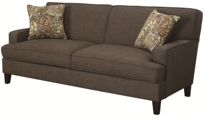 Finley Sofa 503581 in Chocolate by Coaster w/FREE 3PC Table Set