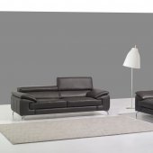 A973 Sofa in Slate Grey Premium Leather by J&M w/Options