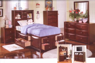 Adult Bunk Bedsdrawers on Espresso Finish Kids Bed W Storage Drawers At Furniture Depot