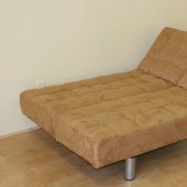Camel, Beige, Chocolate or Pumpkin Microfiber Modern Sofa Bed