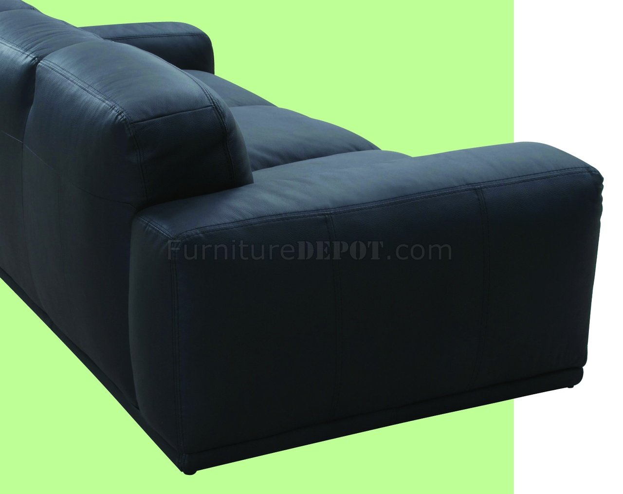 living room furniture on Black Leather Oversized Modern Living Room  title=