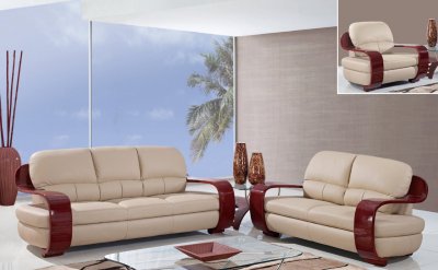 UA230 Sofa in Cappuccino Leatherette by Global Furniture USA