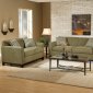 Sage Fabric Casual Modern Living Room Sofa & Loveseat Set