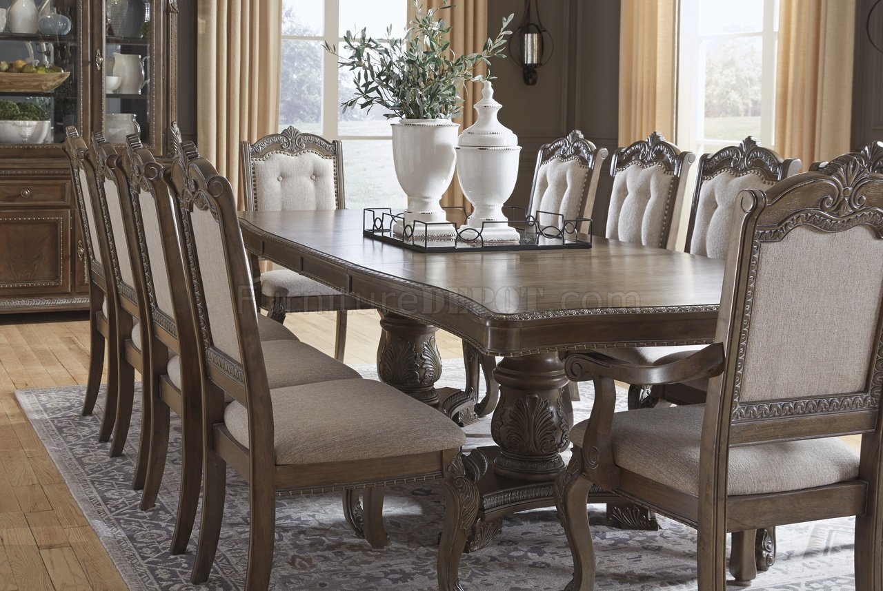 Charmond Dining Table D803 - Brown by Ashley Furniture w/Options
