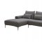 Christian Sectional Sofa in Dark Grey Fabric by J&M
