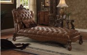 Versailles 96544 Chaise in Brown PU by Acme