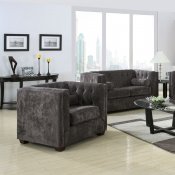 Cairns Sofa Set 2Pc Charcoal Fabric 504491 by Coaster w/Options