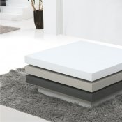 122CT Coffee Table in White/Light Grey/Grey by J&M