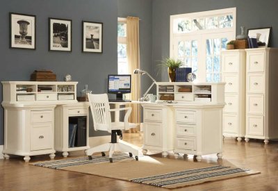8891 Hanna White Home Office Desk by Coaster with Options
