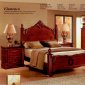 Warm Cherry Finish Classic Bedroom w/Optional Casegoods