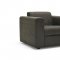 Dark Brown Fabric Contemporary Sofa & Armchair Set