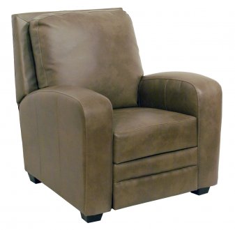 Mink "Bonded" Leather Avanti Modern Reclining Chair