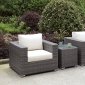 Somani CM-OS2128-27 3Pc Patio Set of 2 Chairs & End Table